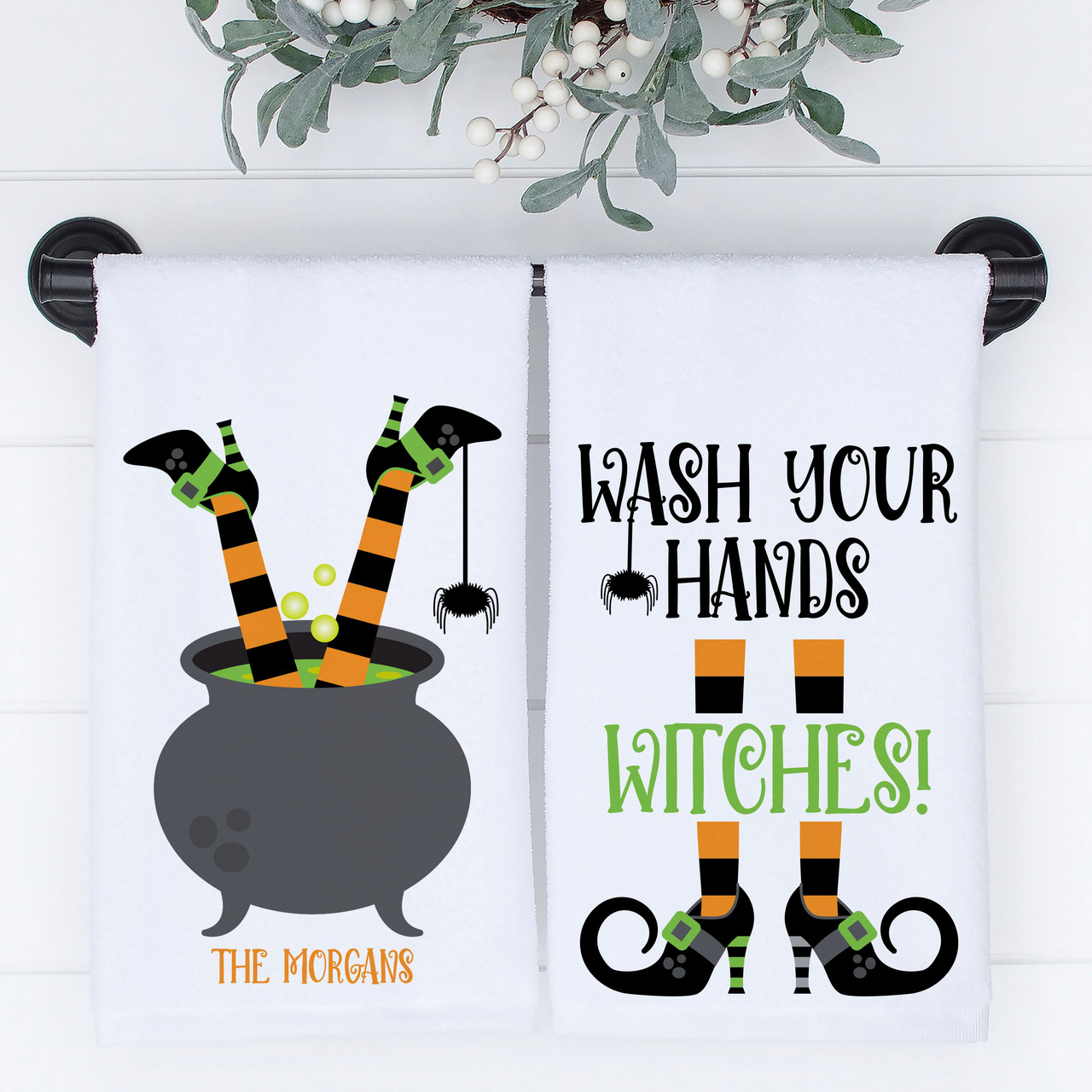 Personalized Custom Kitchen Witch Kitchen Towels -  in 2023