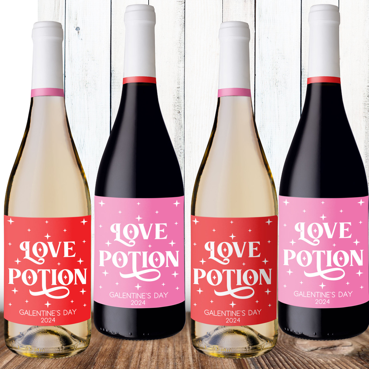 Love Potion Valentine's Day Personalized Wine Labels Love Potion Valentine's Day Personalized Wine Labels