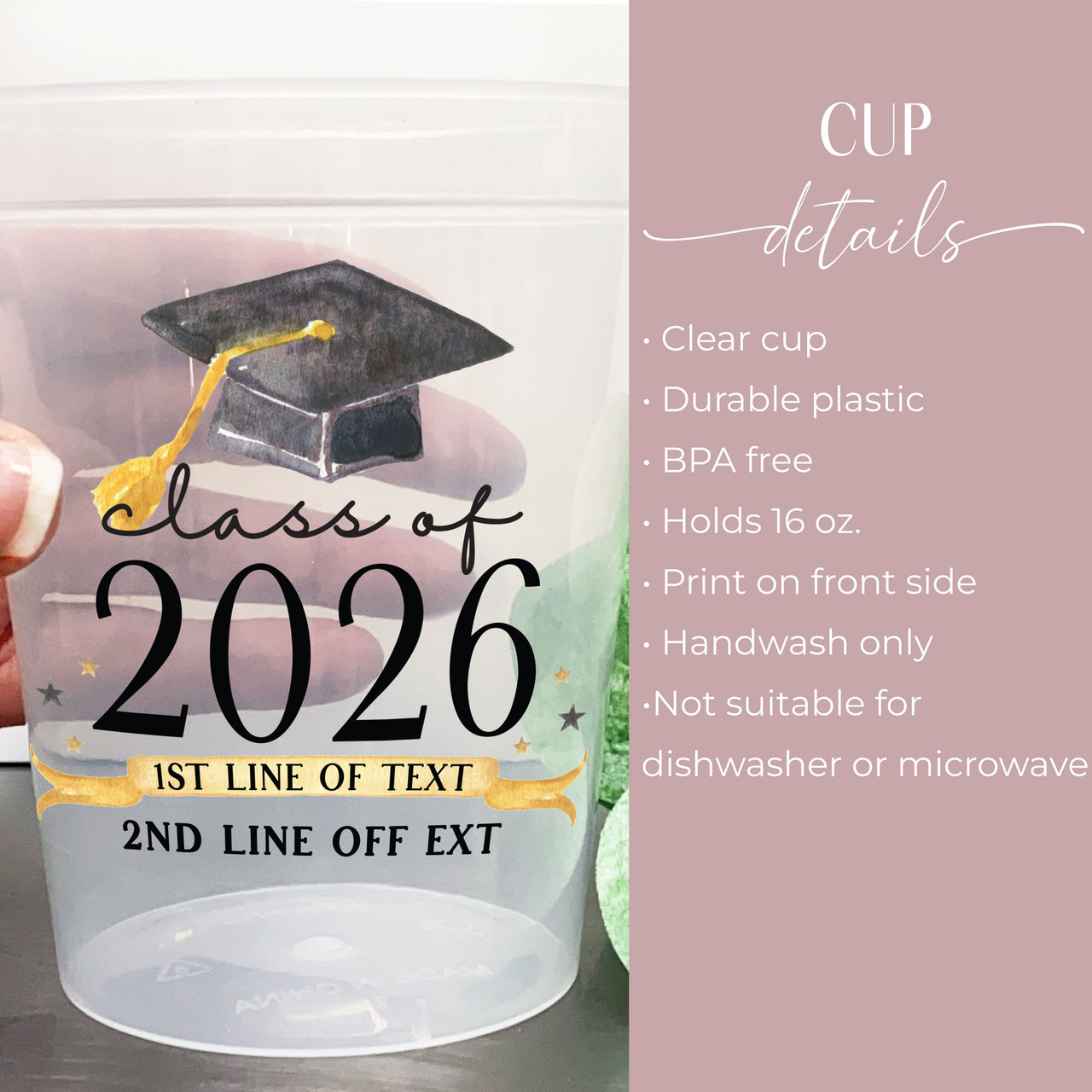 Custom Graduation Party Cups