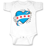 Chicago Tattoo Heart Baby Shirt