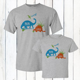 Jurassic Dinosaur Dad Shirt Set
