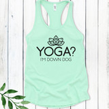 Down Dog Yoga Racerback Tank Top