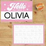 Hello Retro Stars Waterproof Name Labels