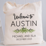 Lovely Leaf Welcome Tote Bags