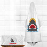 Personalized Shark Bait Hooded Towel