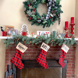 Plaid Country Christmas Stocking