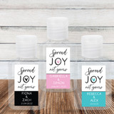 Custom Wedding Hand Sanitizer Labels & Bottles: Spread Joy Not Germs - Wedding Guest Favor Labels