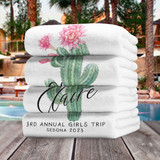Floral Succulent Beach Towels