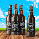 Personalized Grooms Crew Beer Bottle Labels