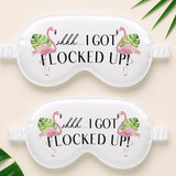 Flocked Up Flamingo Sleep Mask