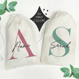 Modern Monogram Tote Bags