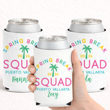 Spring Break Squad Can Coolers