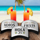 Fiesta Hats - Mexico Trucker Hats for Women - Custom Trucker Hats - Final Fiesta Bachelorette Party Hats - Fiesta Then We Siesta Hat - Hola Birthday Hat - Adios Bitchachos Hat - Funny Mesh Trucker Hats for Adults