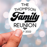 Family Reunion Decorations - Custom Reunion Stickers - Reunion Party Favor Labels for Cups - Custom Printed Reunion Decals - Personalized  Labels - Waterproof Cup Stickers - Family Reunion Supplies - Family Reunion Decor - Bulk Favor Labels