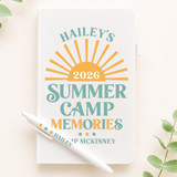 Sunshine Summer Camp Notebook