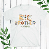 Boho Big Brother Shirt with Name - Personalized Matching Big and Little Brother Shirts - Boys New Big Brother Gift - Big Brother Shirts and & Little Brother Outfits