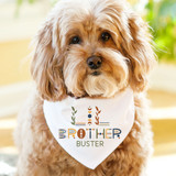 Personalized Little Brother Dog Bandana with Name