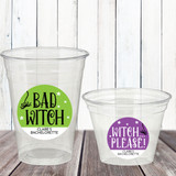 Witchy AF Halloween Cup + Favor Labels