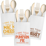 Thanksgiving Food Napkins Thanksgiving Food Napkins