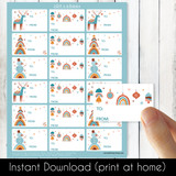 Boho Christmas Printable Gift Labels (Instant Download)
