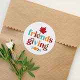 Friendsgiving Thanksgiving Labels