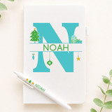 Christmas Monogram Notebook