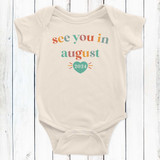 Retro See You In... Pregnancy Announcement Bodysuit