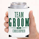 Suit Up Team Groom Can Coolers