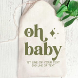 Retro Oh Baby Shower Favor Bags