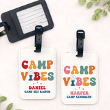 Retro Camp Vibes Luggage Tags