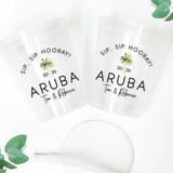 Palm Destination 16oz Clear Cups