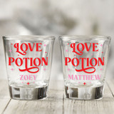 Love Potion Valentines Day Shot Glasses