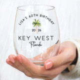 WG02 Palm Tree Wine Glass