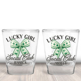 Lucky Girl Social Club Shot Glasses