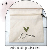 Just Married Heart Beach Tote
