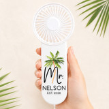 Palm Tree Mr Mrs Mini Fan