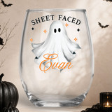 Sheet Faced Ghost Shatterproof Wine Glass