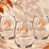 Turkey Talk Shatterproof Wine Glass