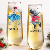 Nutcracker Champagne Flute