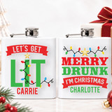 Funny Christmas Flasks