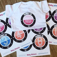 Play it Again! Record Monthly Belly Stickers