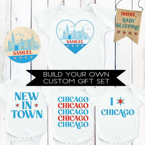 Personalized Second City Chicago Baby Shirt