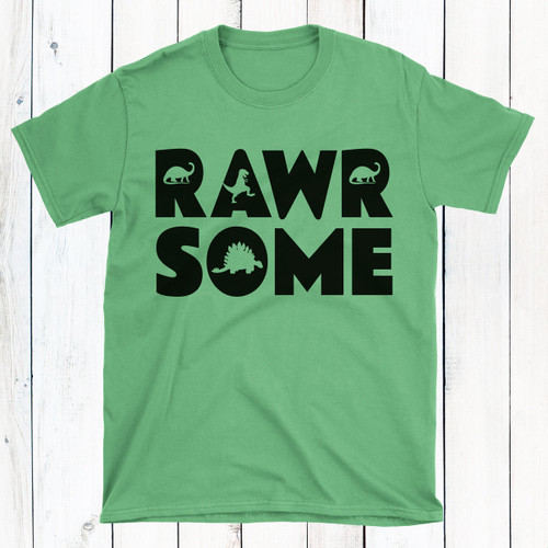 RAWRSOME Kids Green Dinosaur T-Shirt