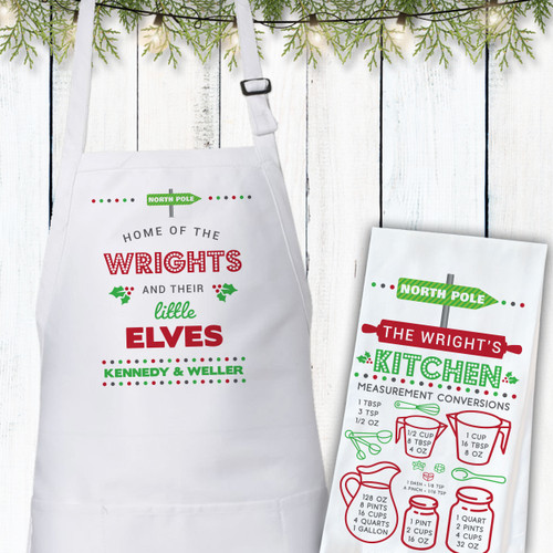 Little Elves Christmas Apron