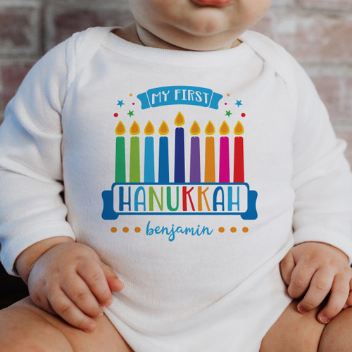 My First Hanukkah Baby Outfit