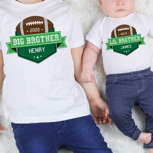 Personalized Game Day Football Brother Shirt