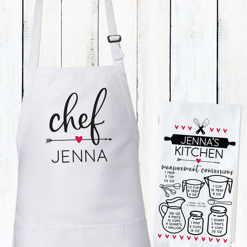 Retro Chef Personalized Aprons for Toddlers, Kids and Adults