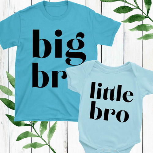 Retro Style Big + Little Brother Shirts