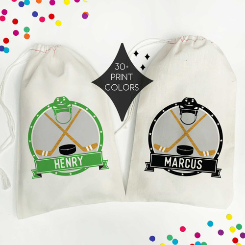 Hockey Favor Bags