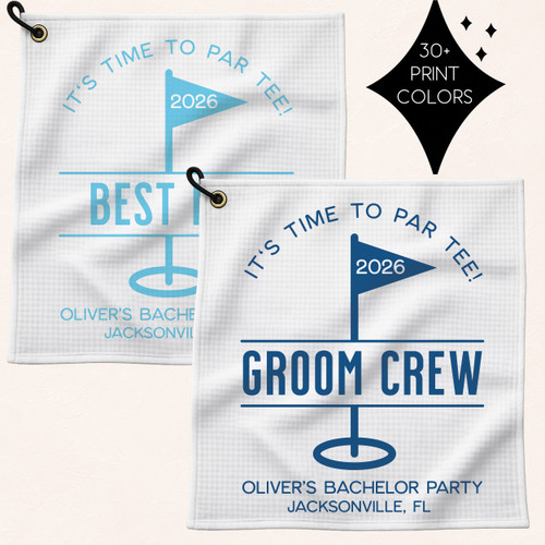 Groom's Crew Bachelor Party Golf Towel
